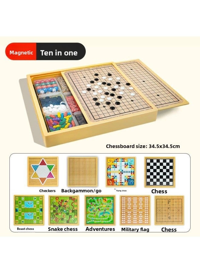 Magnetic attraction force Gobang Flying Checkers Multi-functional One Go Like Board Table Game Chess Children's Educational Toys